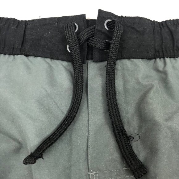 OPEN TRAILS Mens Swim Trunks Board Shorts XL NWT Gray Aqua Black Surf Beachwear - Picture 3 of 8